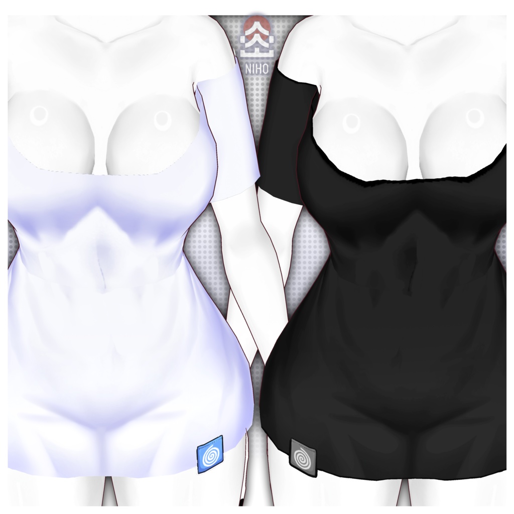 Casual T-Shirt カジュアルTシャツ【VRoid】Custom Item カスタムアイテム