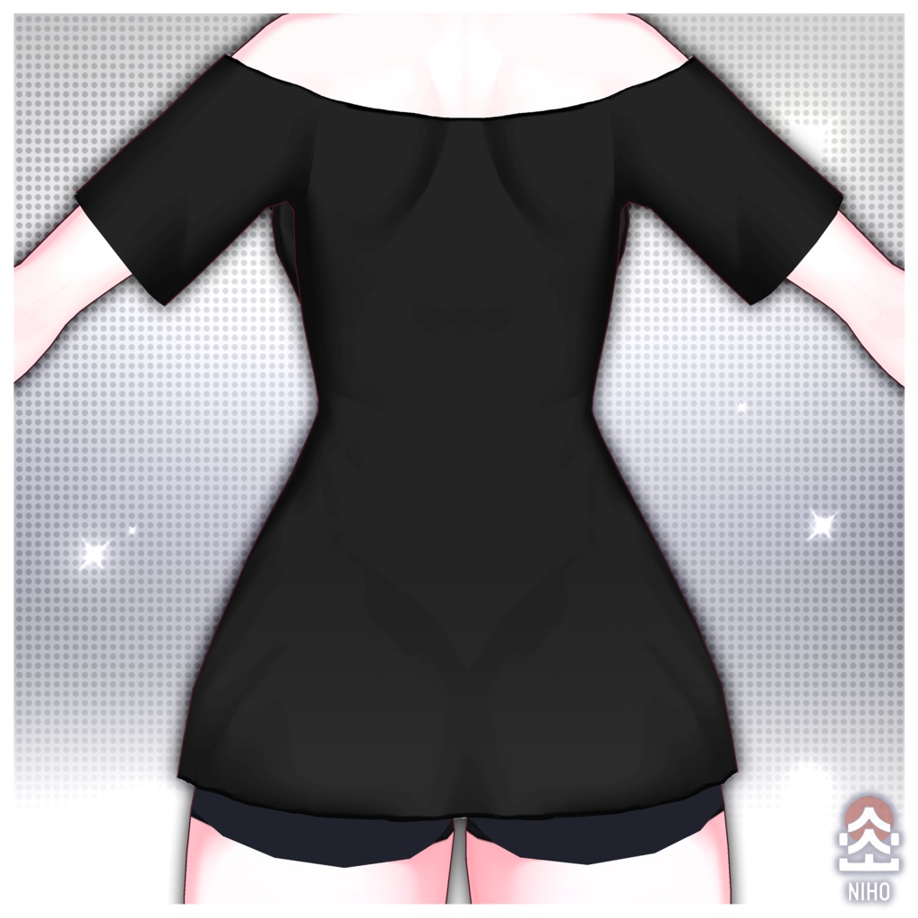Casual T-Shirt カジュアルTシャツ【VRoid】Custom Item カスタムアイテム