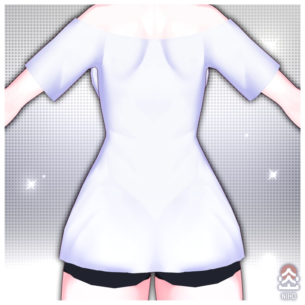 Casual T-Shirt カジュアルTシャツ【VRoid】Custom Item カスタムアイテム
