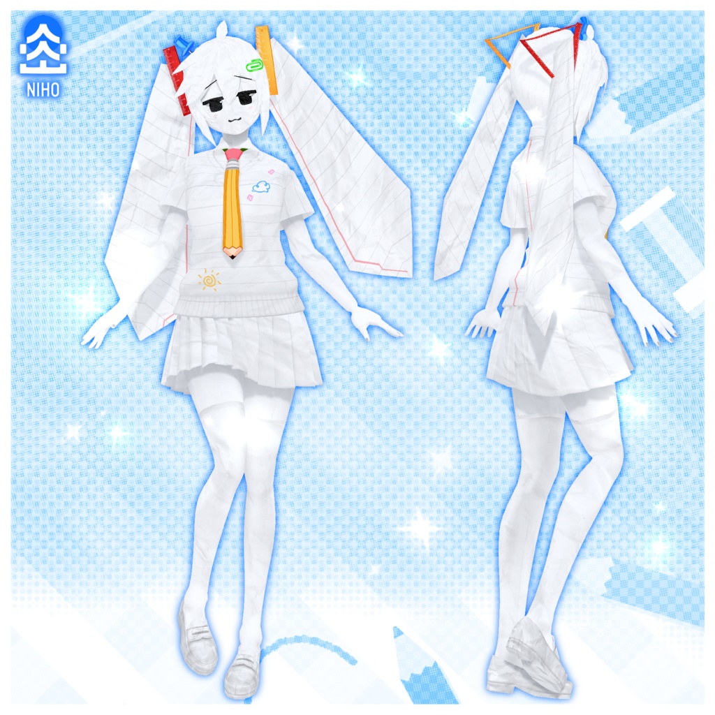 Paper Miku 📌 ペーパーミク【VRM File】