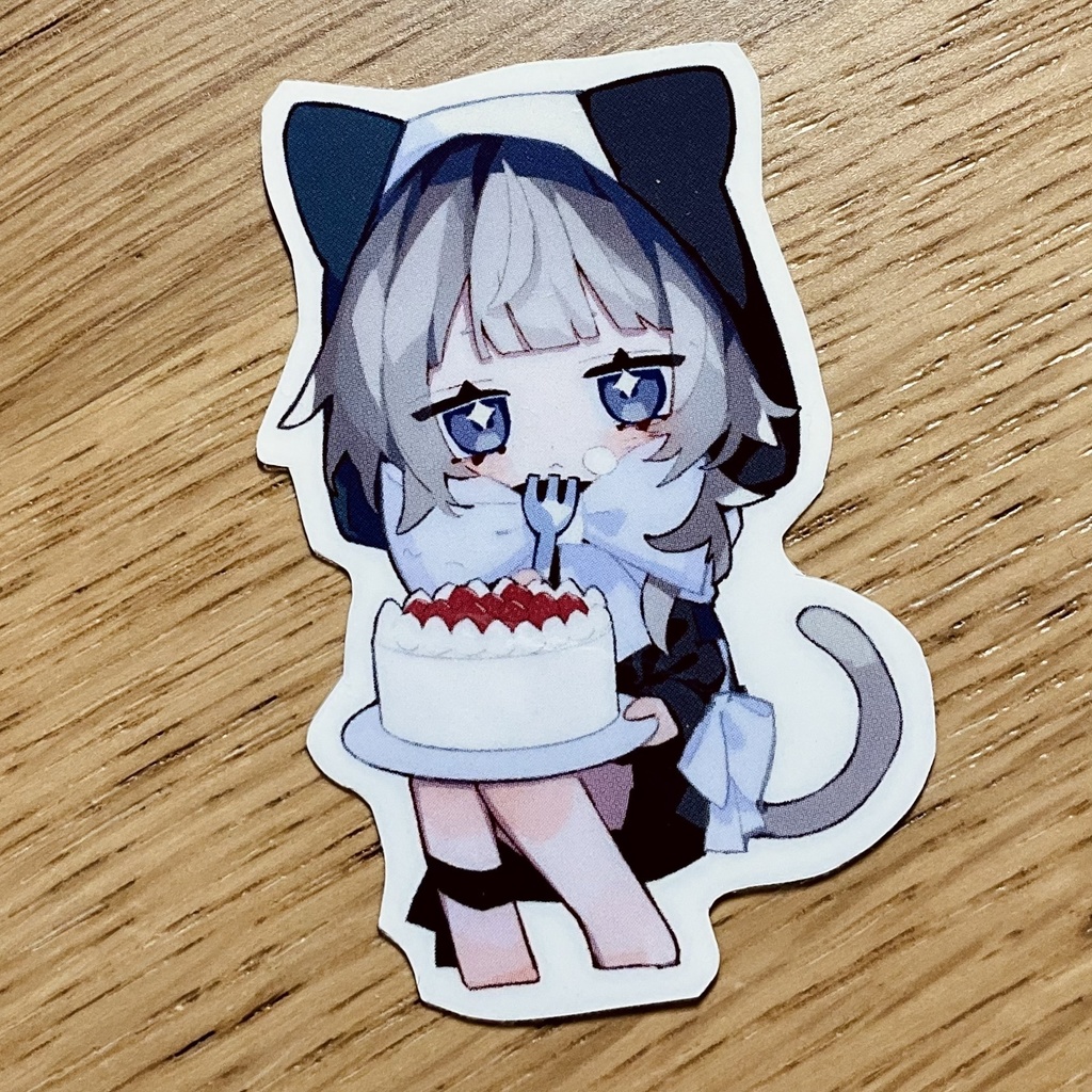 猫耳ステッカーミニ