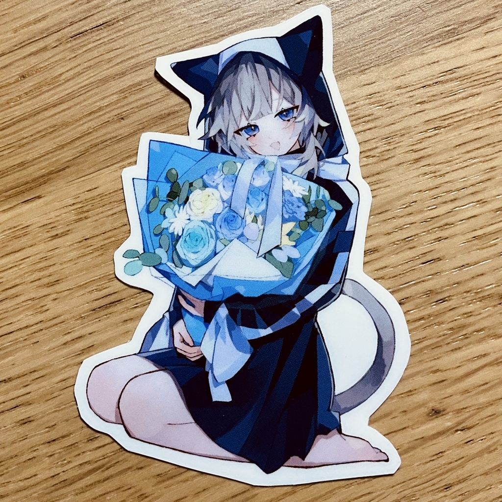 猫耳ステッカー