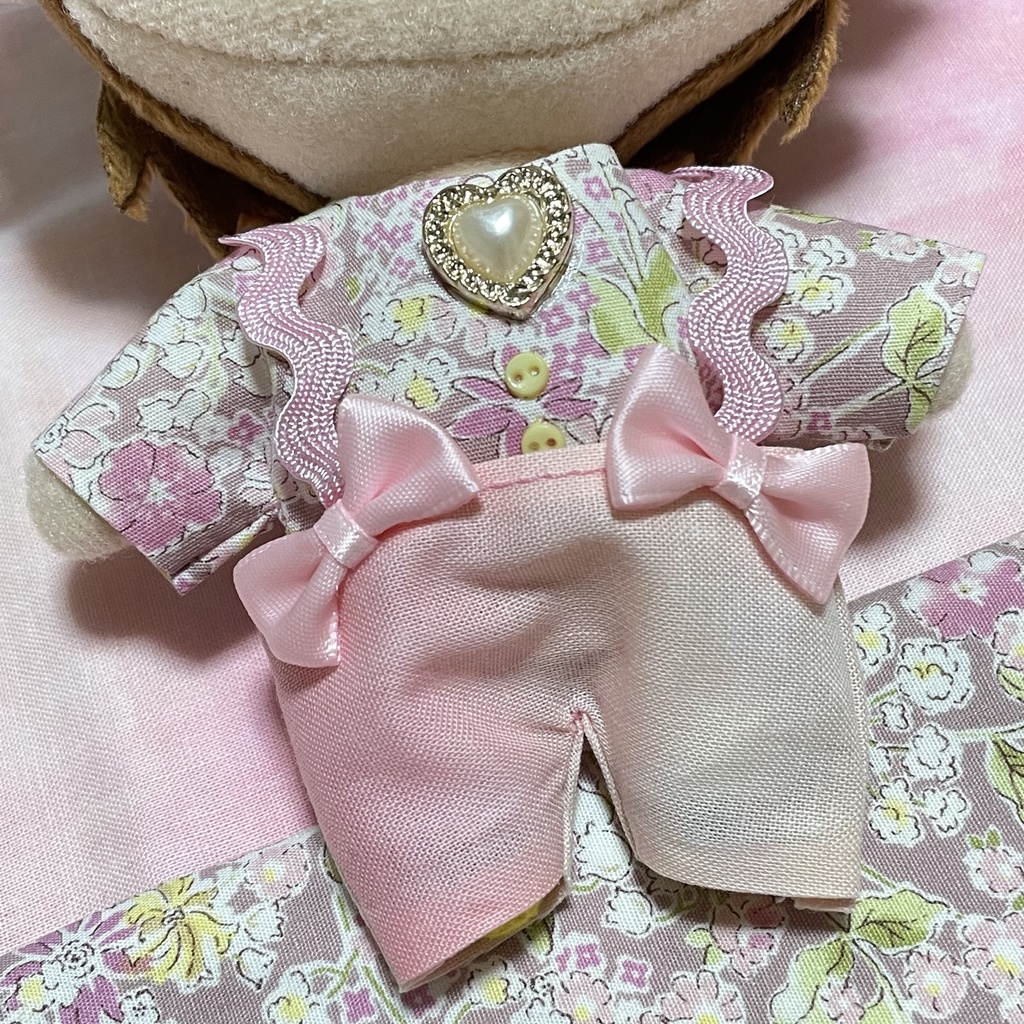 🌼木漏れ日のサロペット(ピンク)