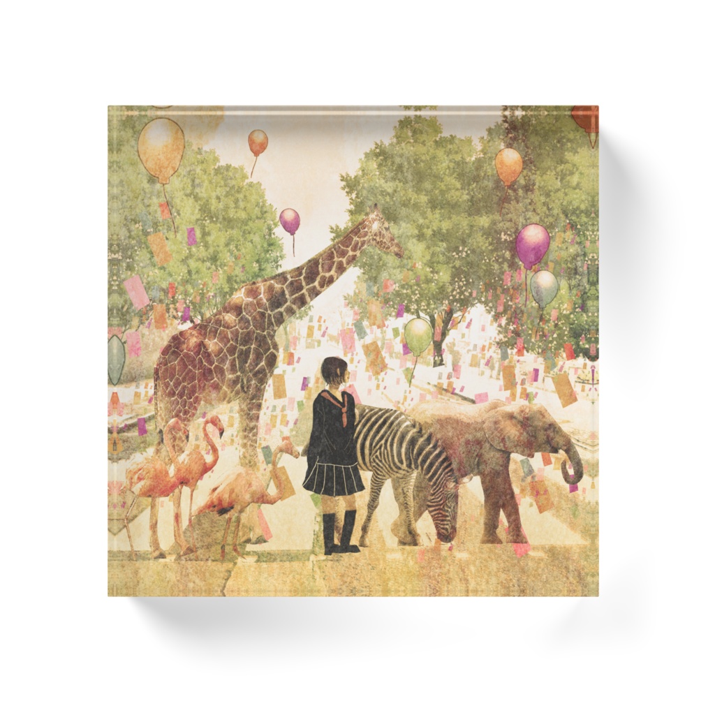 「アニマル・ビートルズ」 アクリルブロック