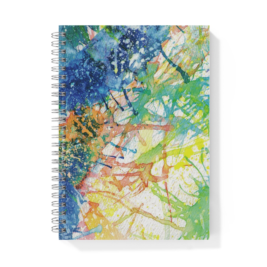 絵の具カラフル　リングノート