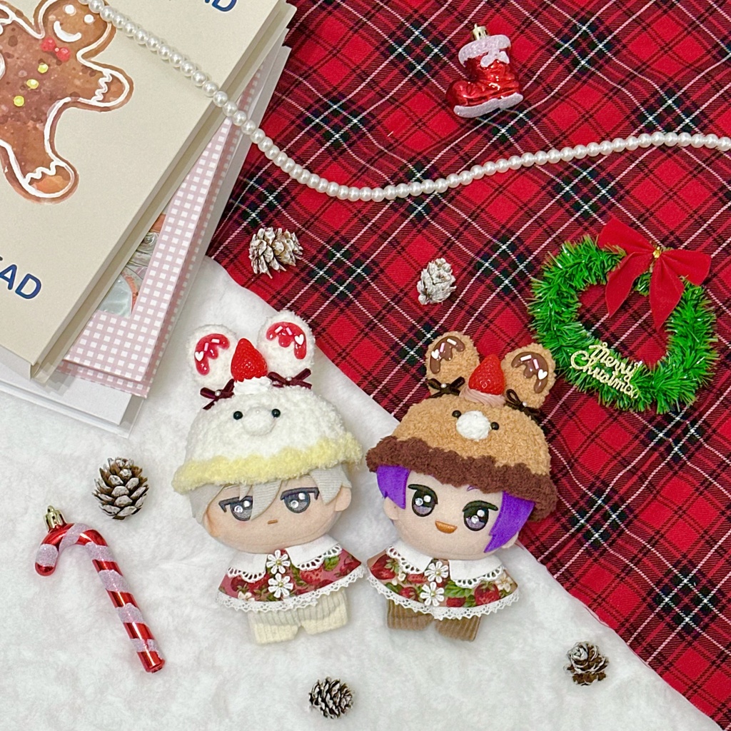 クリスマスケーキ うさぎぬい服