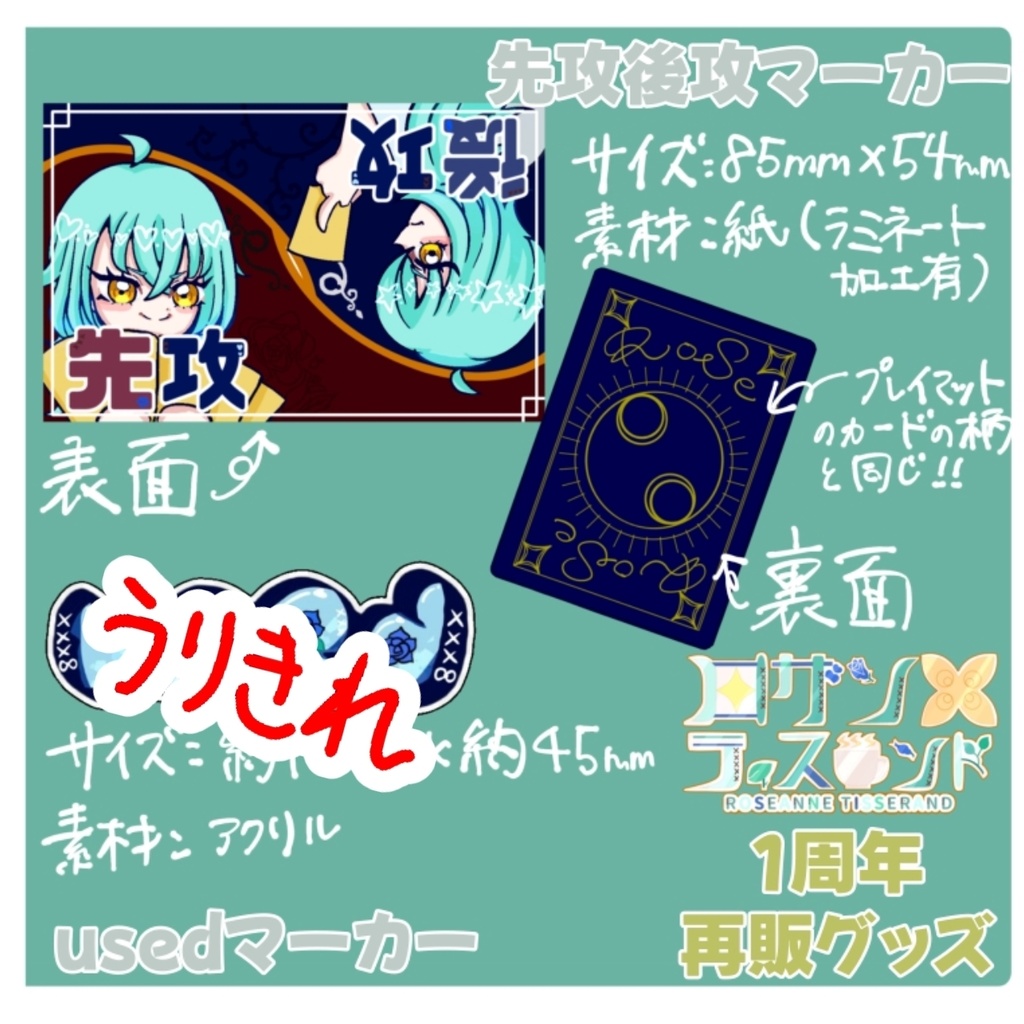 1周年・2周年グッズ再販分