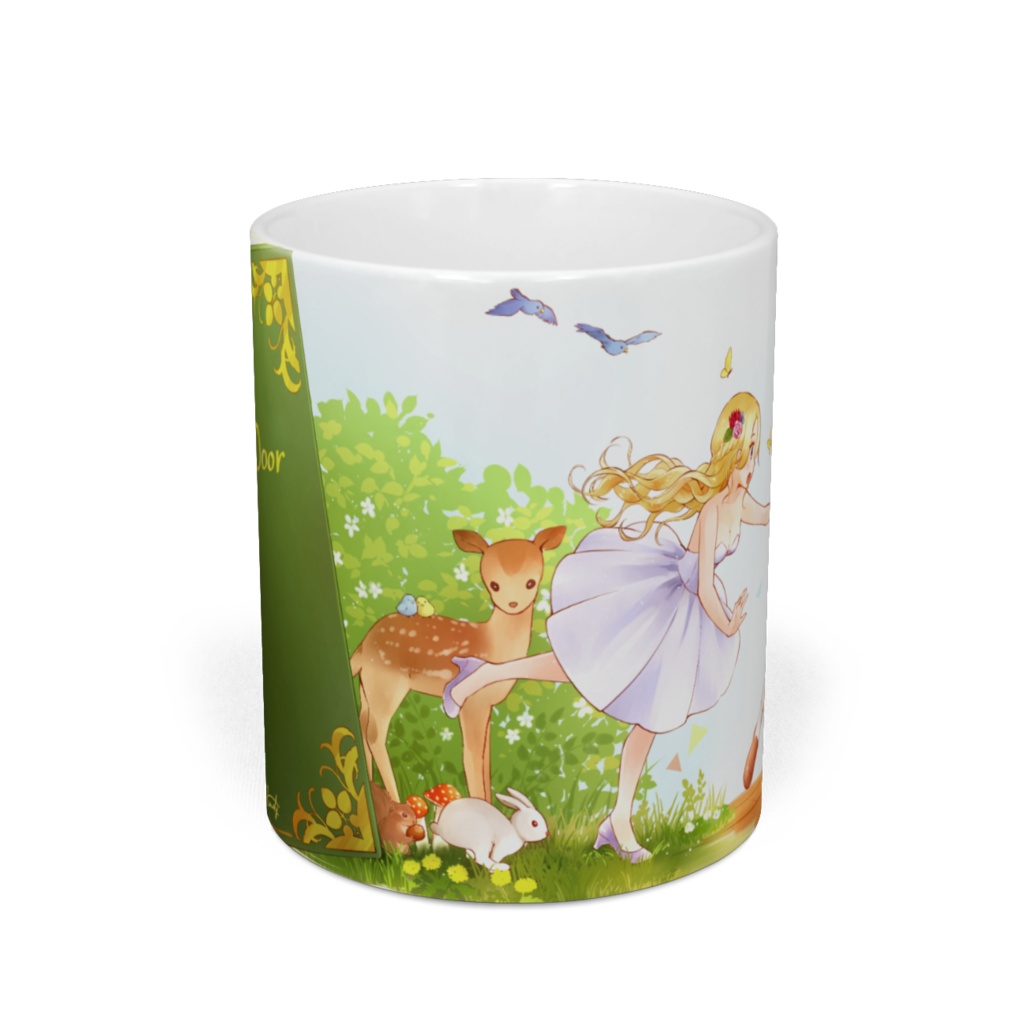 「さあ、ドアを開けて」 マグカップ