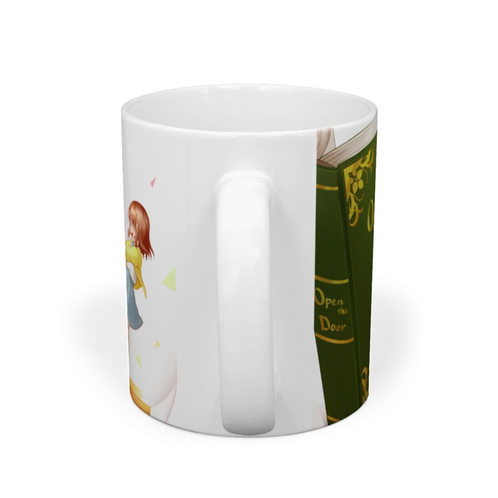 「さあ、ドアを開けて」 マグカップ