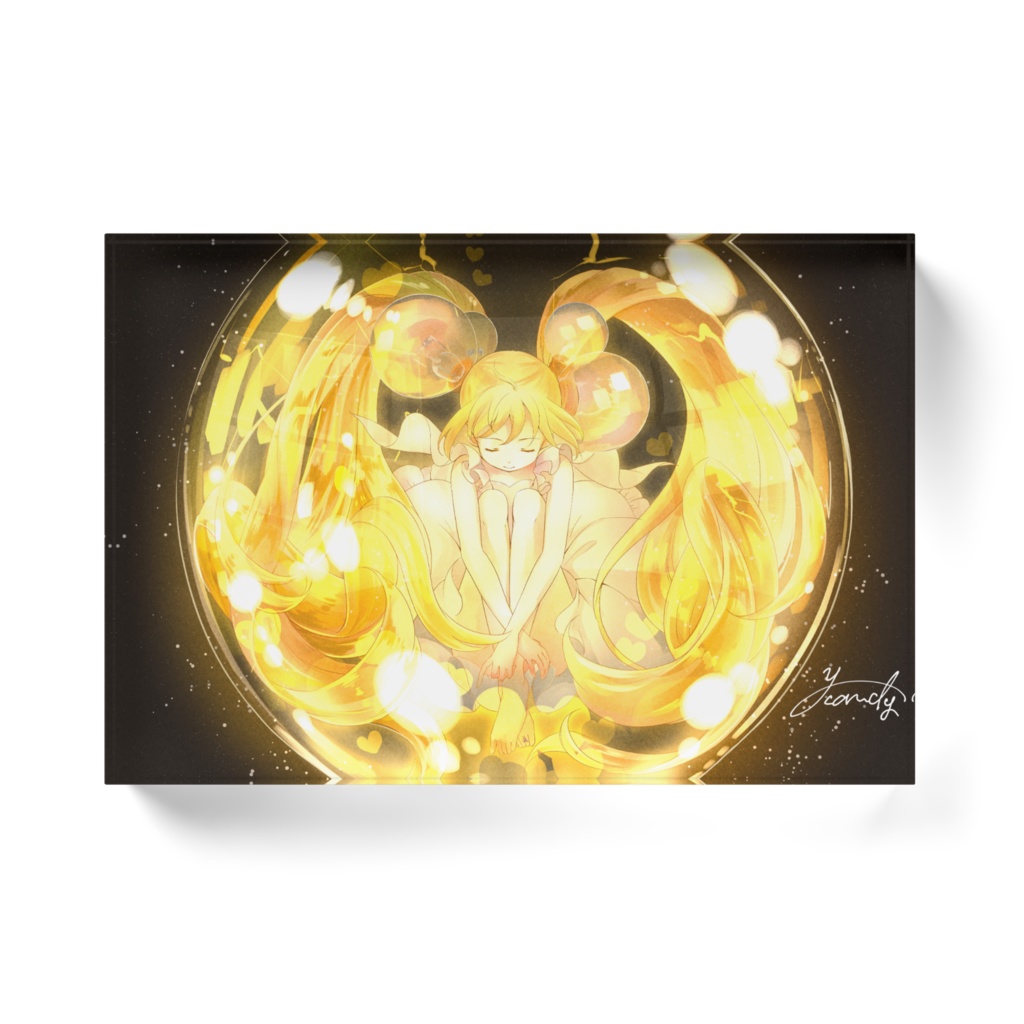 アクリルブロック『電球少女』