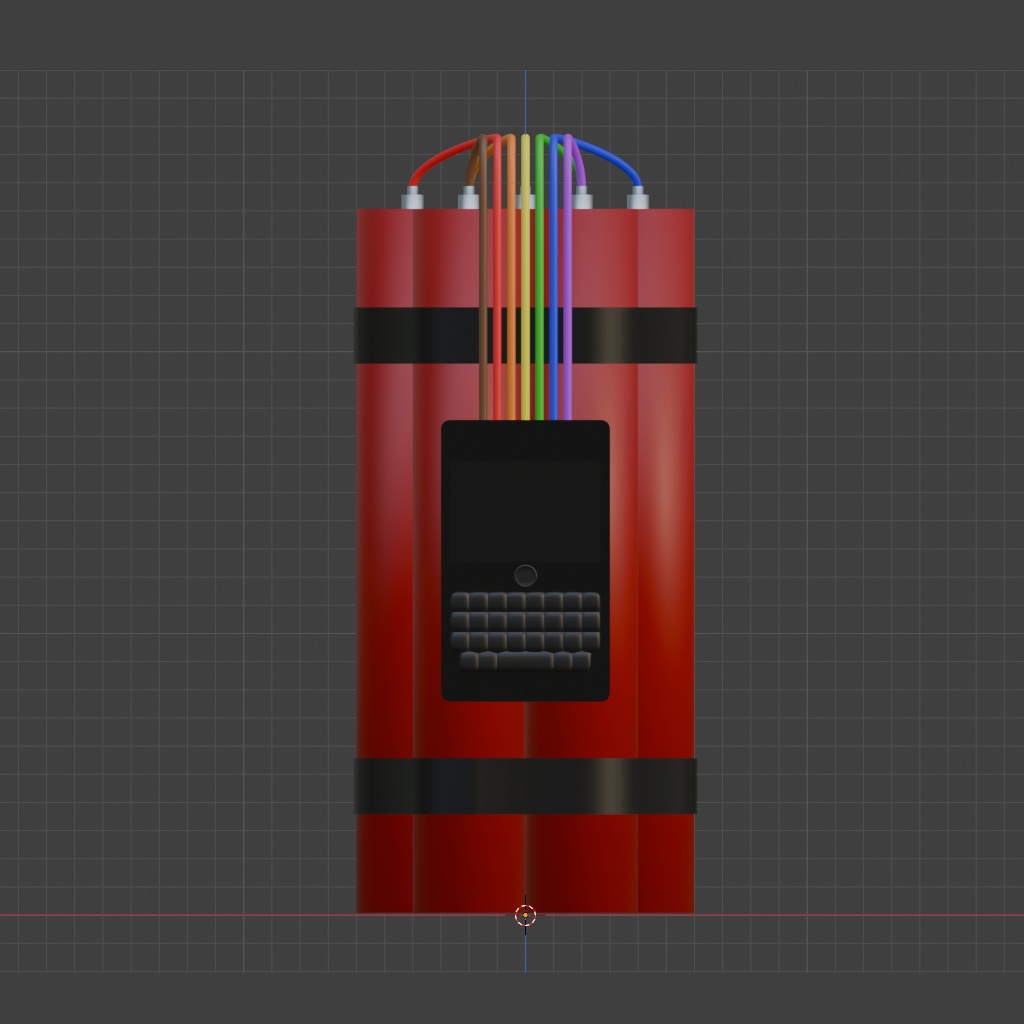 爆発物の3Dモデル