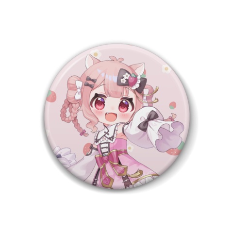 【苺恋野あまみ🍓】缶バッジ【新衣装記念グッズ】