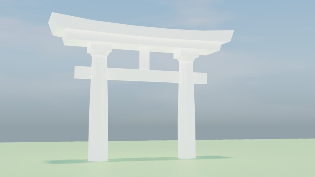 【無料3Dモデル】ドーリア式鳥居