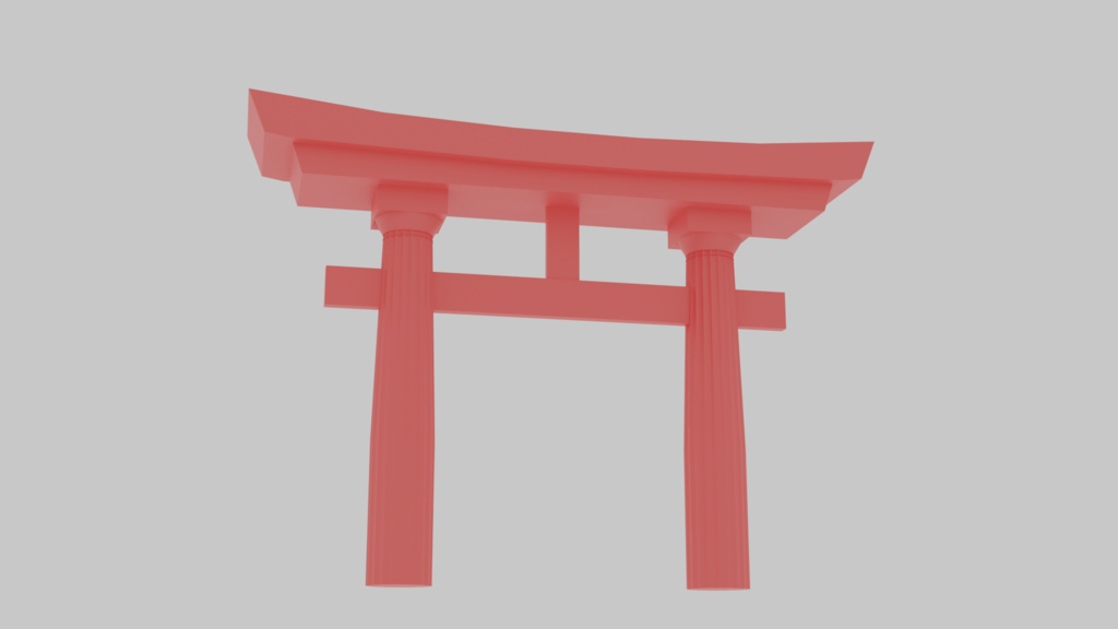 【無料3Dモデル】ドーリア式鳥居
