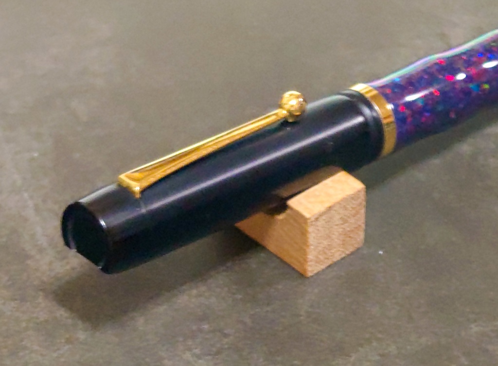 遊色万年筆軸 夜の水鏡