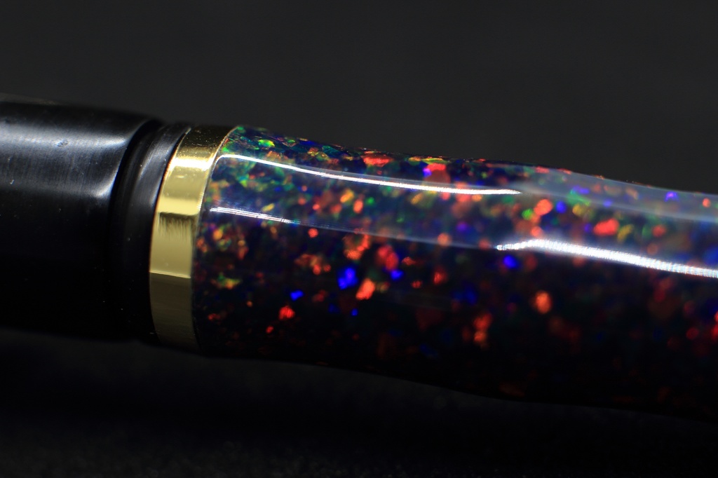 遊色万年筆軸 夜の水鏡