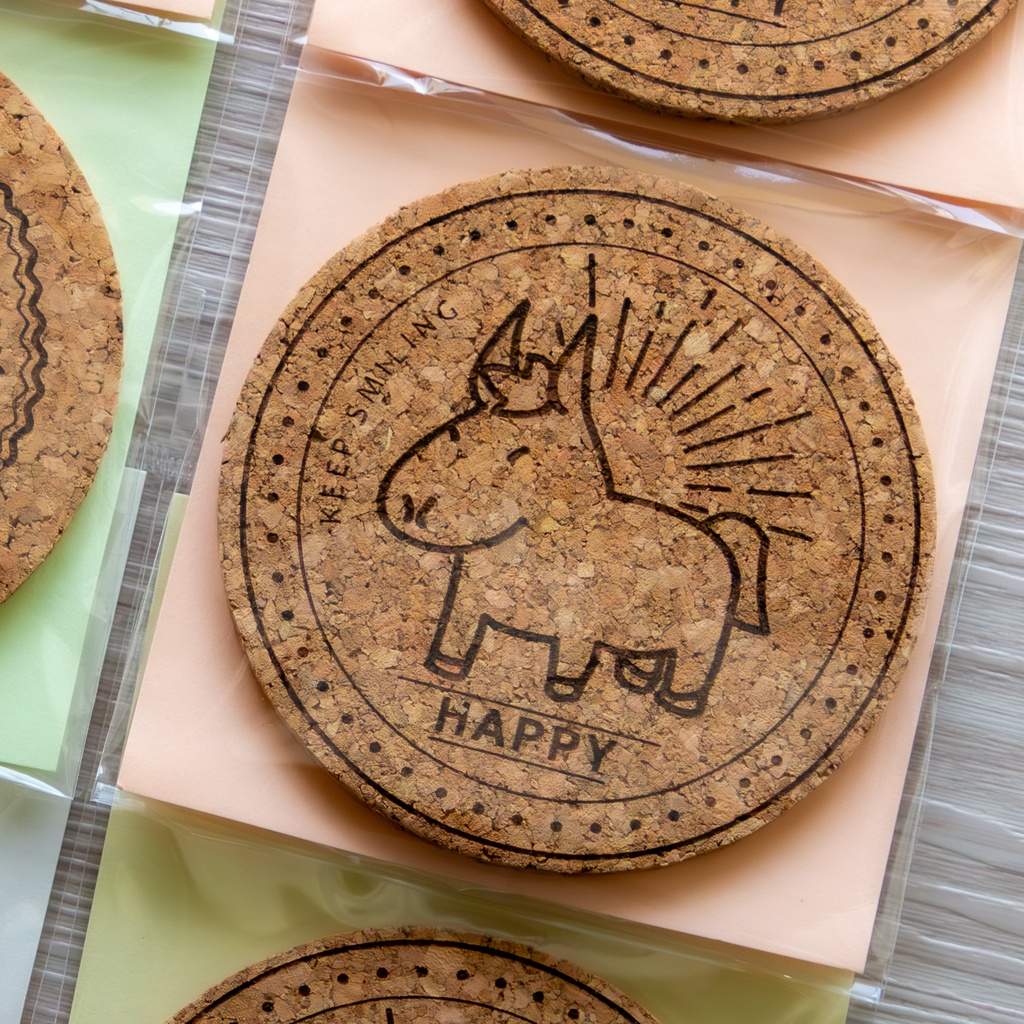 馬イラストコースター