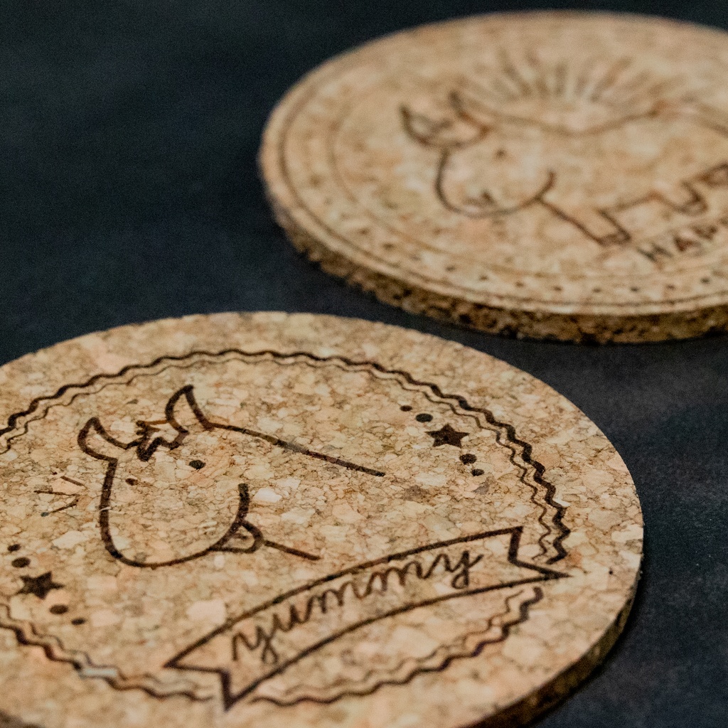 馬イラストコースター