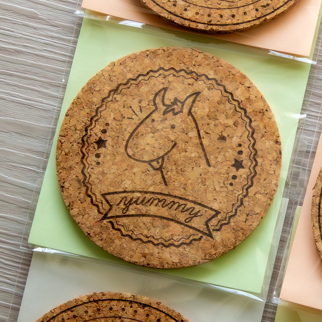 馬イラストコースター