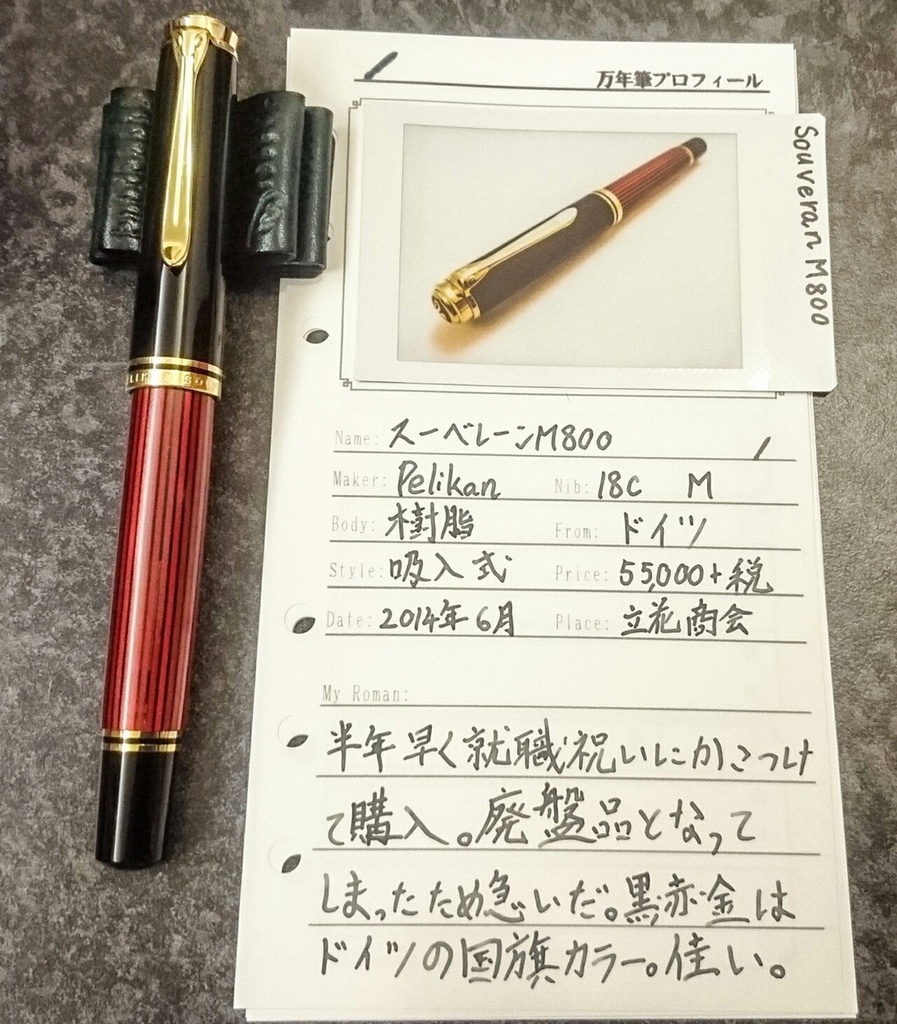 万年筆プロフィール