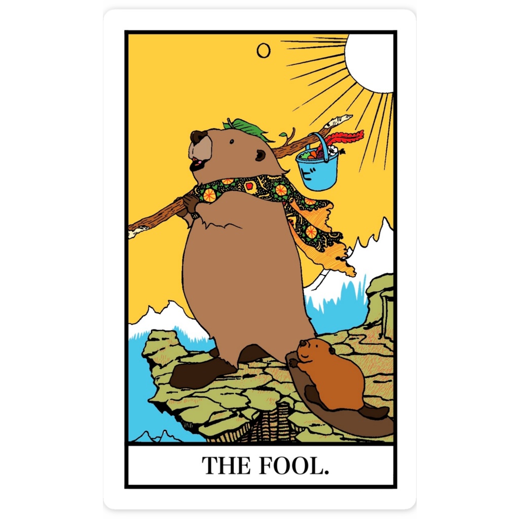 タロットビーバーステッカー