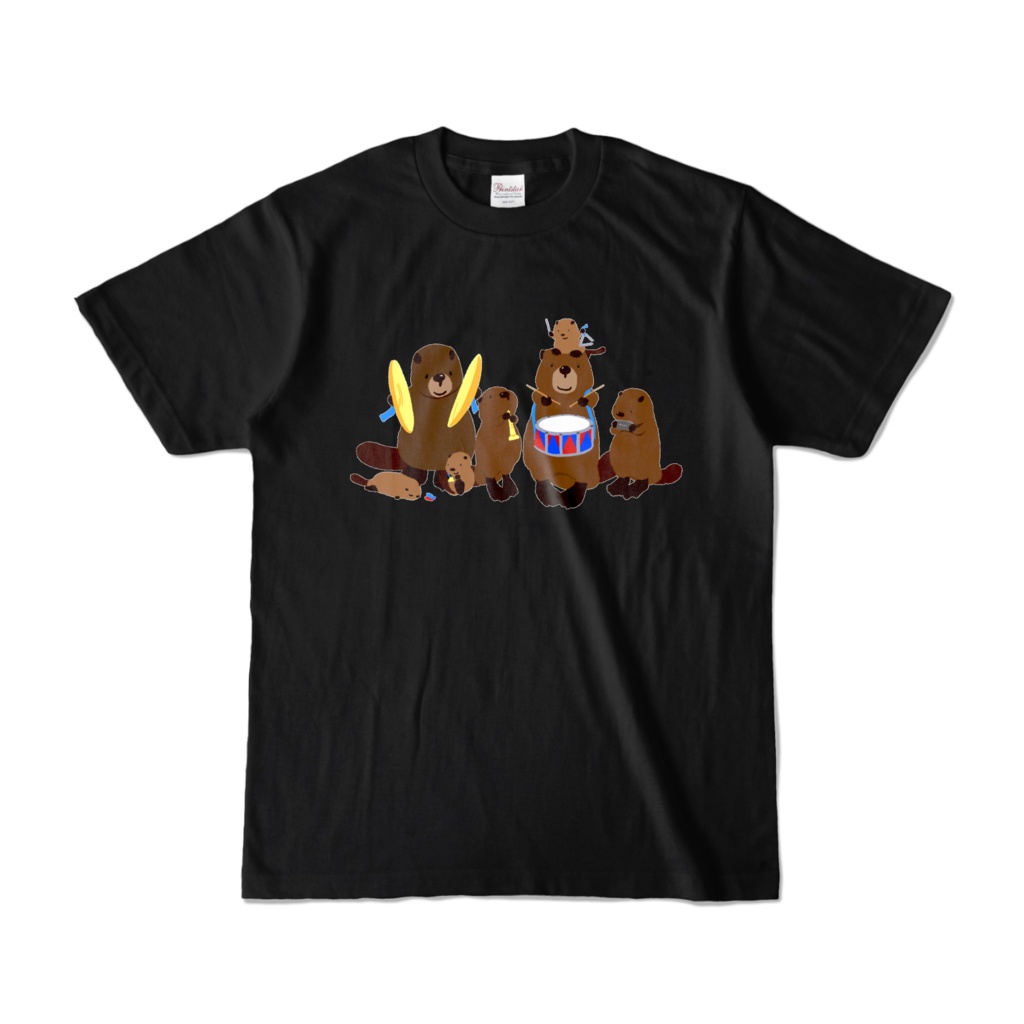 ビーバーTシャツmusic黒