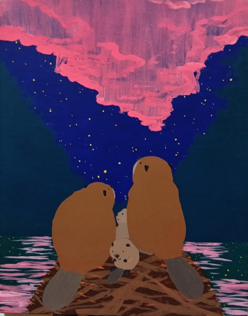 原画「オーロラビーバー」