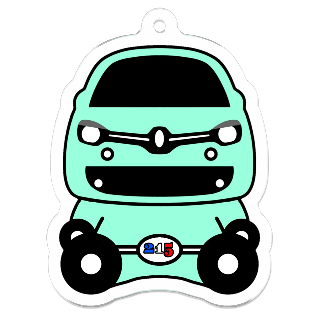 パリジェンヌトゥインジャーアクリルキーホルダー（お座り）