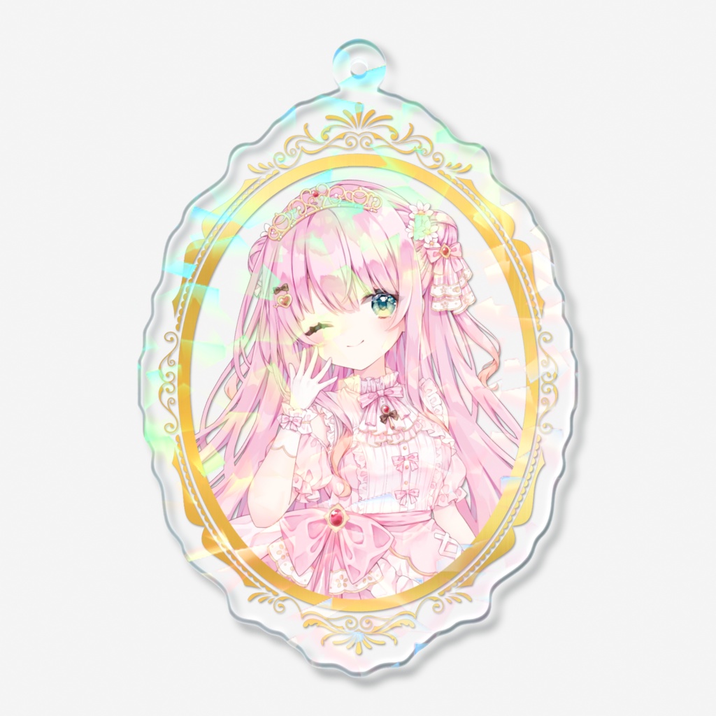 2.5周年記念 アメリー・カノン キラキラアクキー #AmelieKanon 2.5 Anniversary Holographic Acrylic Keychain