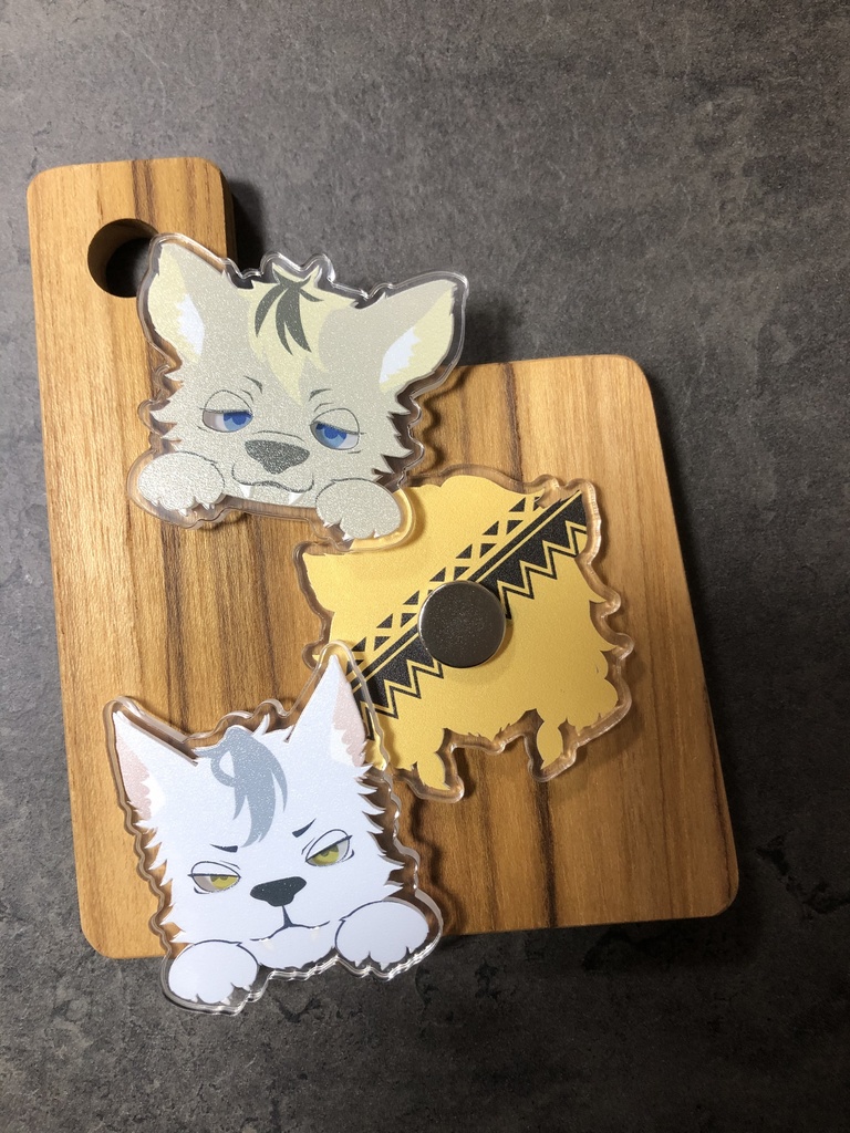 ツイステきょろっとアクリル プレート★サバナクロー寮/レオナ/ラギー/ジャック(クリップ・マグネット)