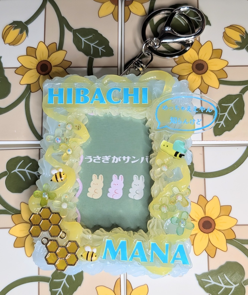 【ハンドメイド】　緋八マナ　デコトレカキーチェーンケース　【非公式】