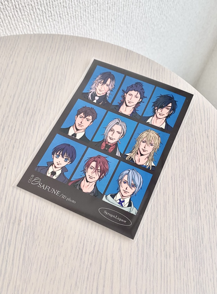 長船証明写真風ステッカー