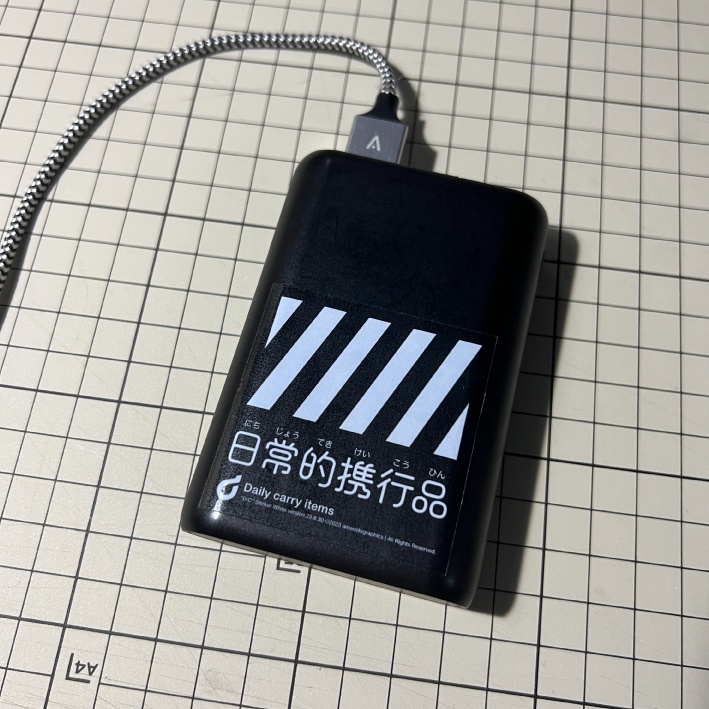 「日常的/非常時携行品」クリアステッカー / アクキー