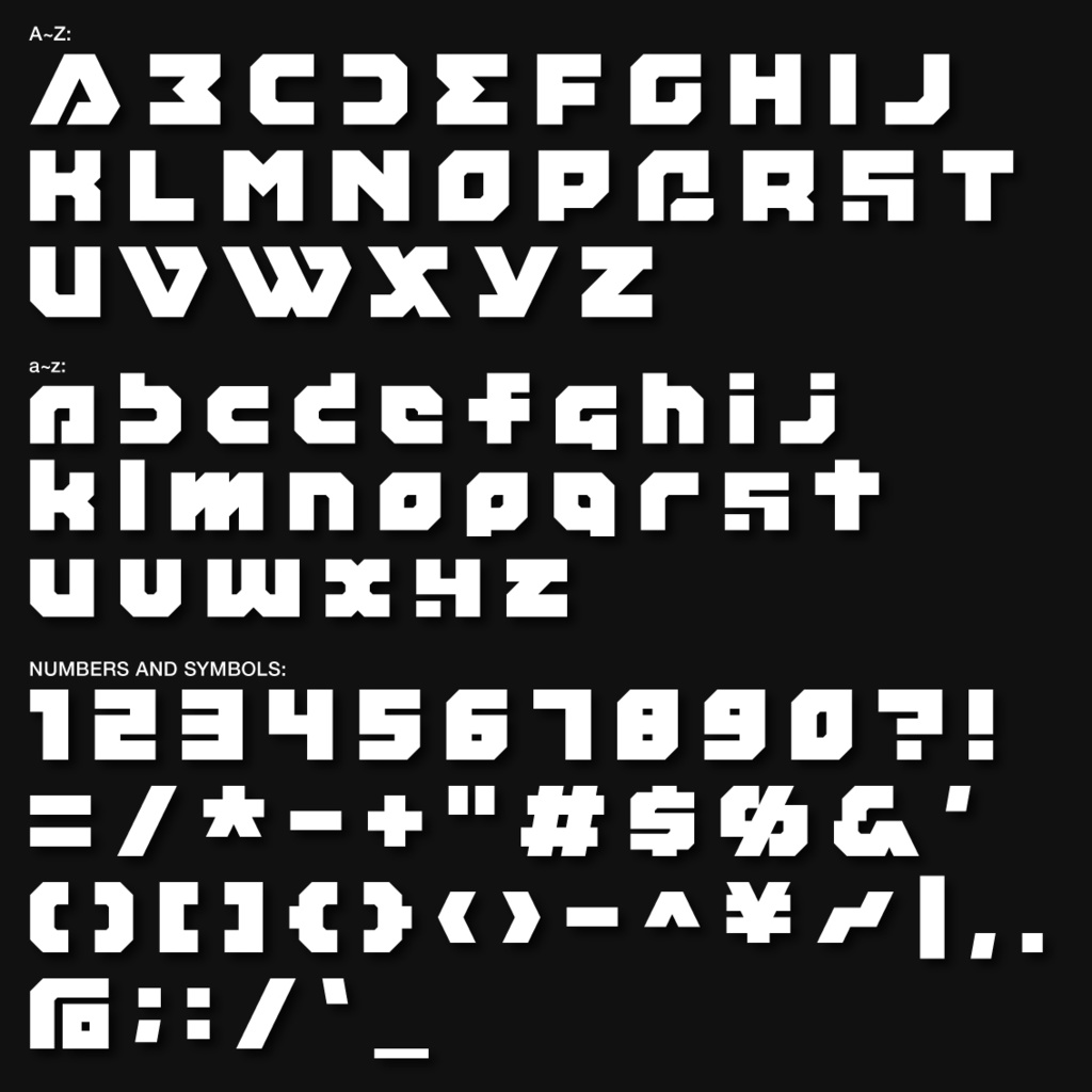 フリーフォント「WARNING」