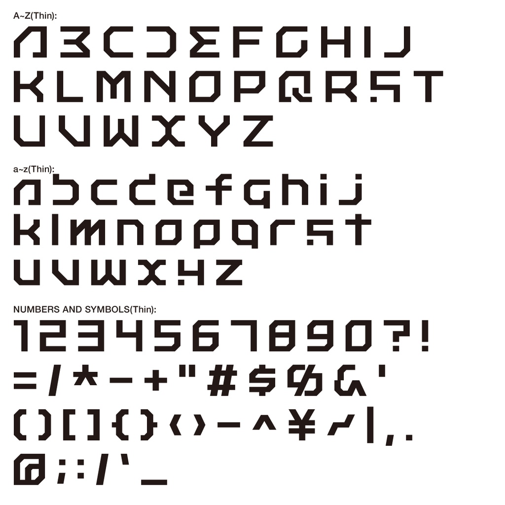 フリーフォント「WARNING」