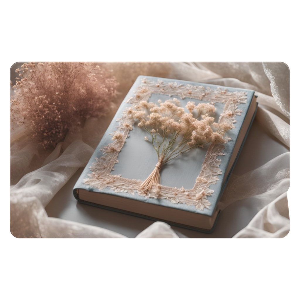 【ICカードステッカー】花と刺繍とレースが紡ぐ物語(No.14)