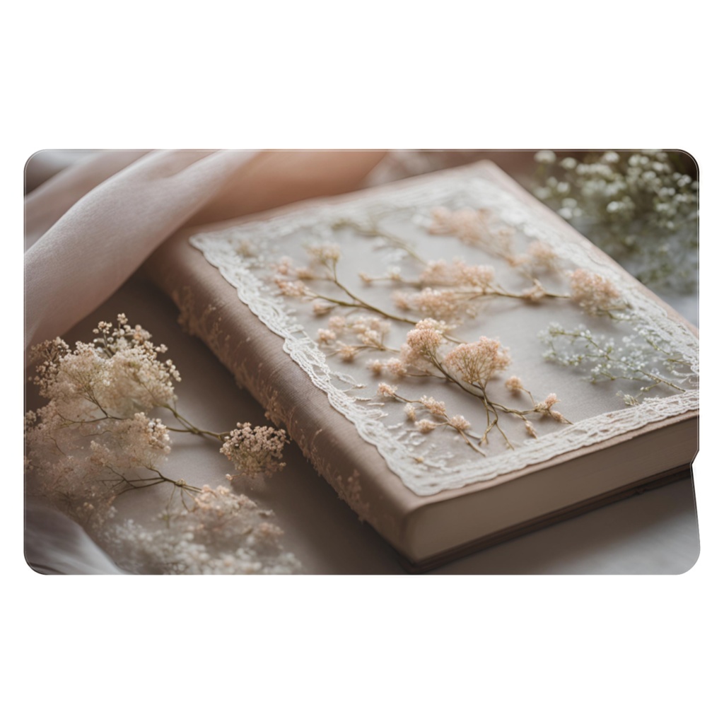 【ICカードステッカー】花と刺繍とレースが紡ぐ物語(No.18)