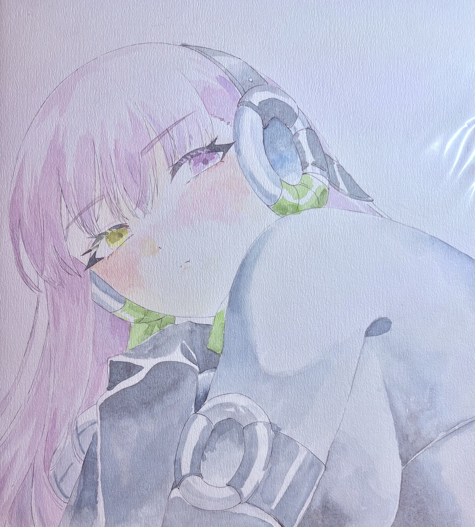 【C107】手書き原画：キングプロテア・オルタ【大色紙】