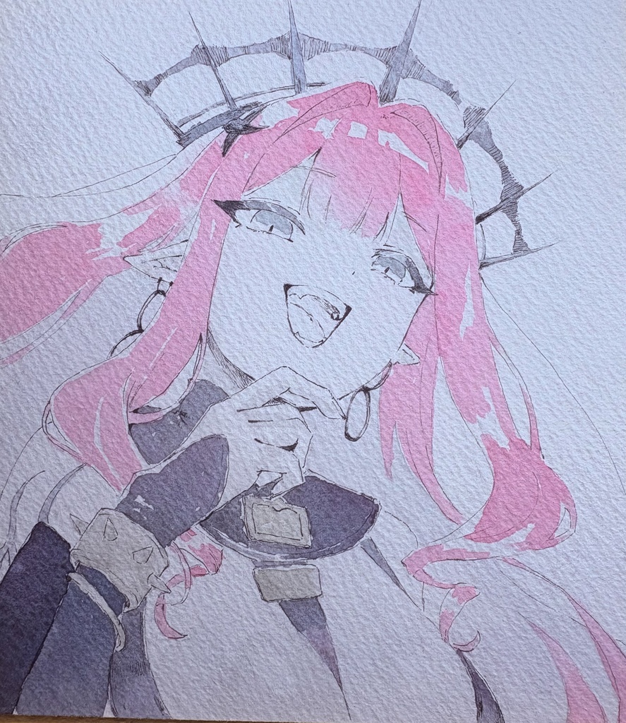 【C107】手書き原画：バーヴァン･シー第2再臨【ミニ色紙】