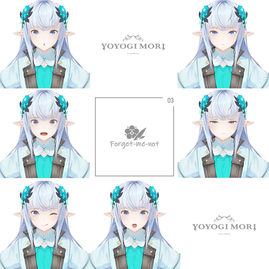 【VRC / VRM 対応3Dモデル】Notia ver4.03