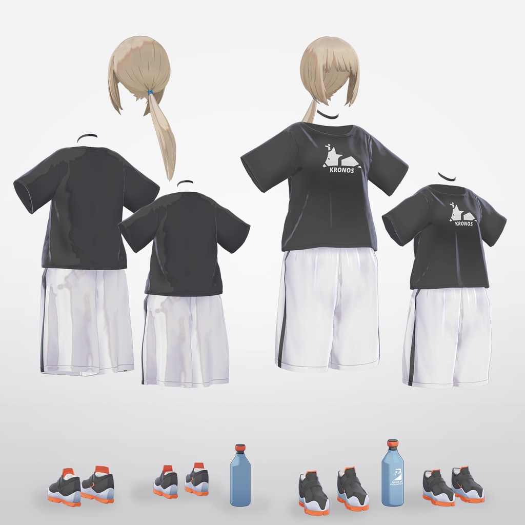 【VRC対応3D服飾モデル】KRONOS Active wear ver4.02