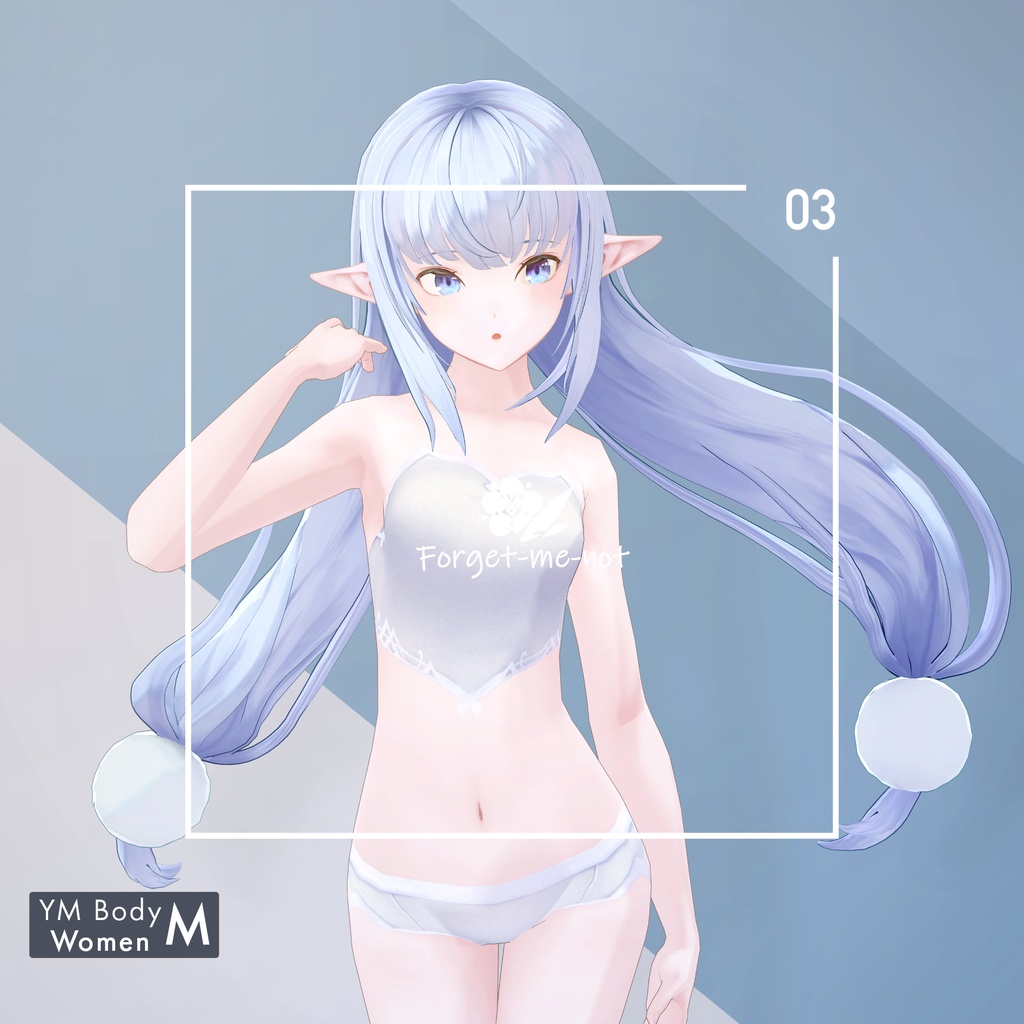 【VRC対応3D素体モデル】Notia YM Body ver4.02