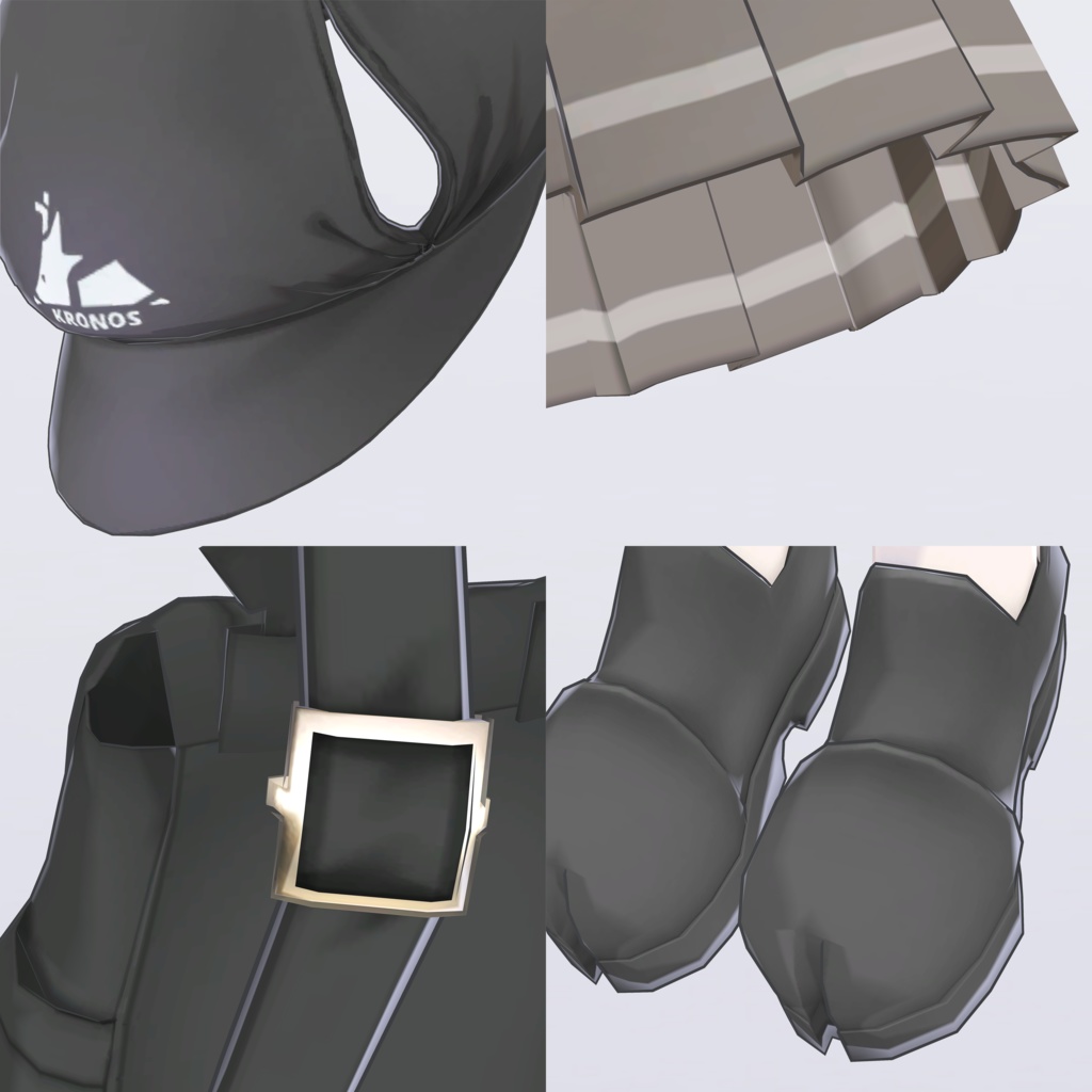 【VRC対応3D服飾モデル】KRONOS School uniform ver4.02