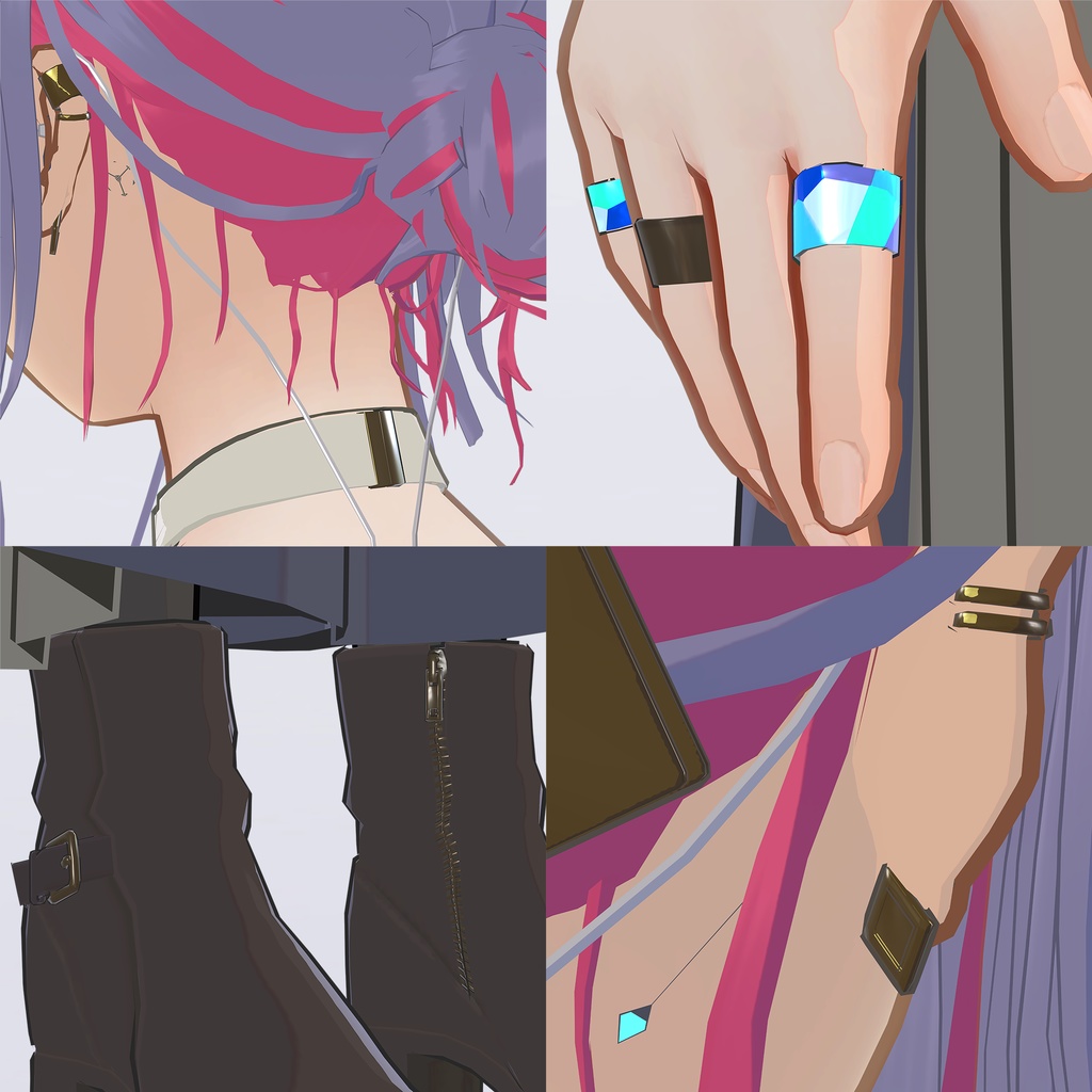 【VRC対応3D服飾モデル】ALDMIX kei's Outfit ver4.02