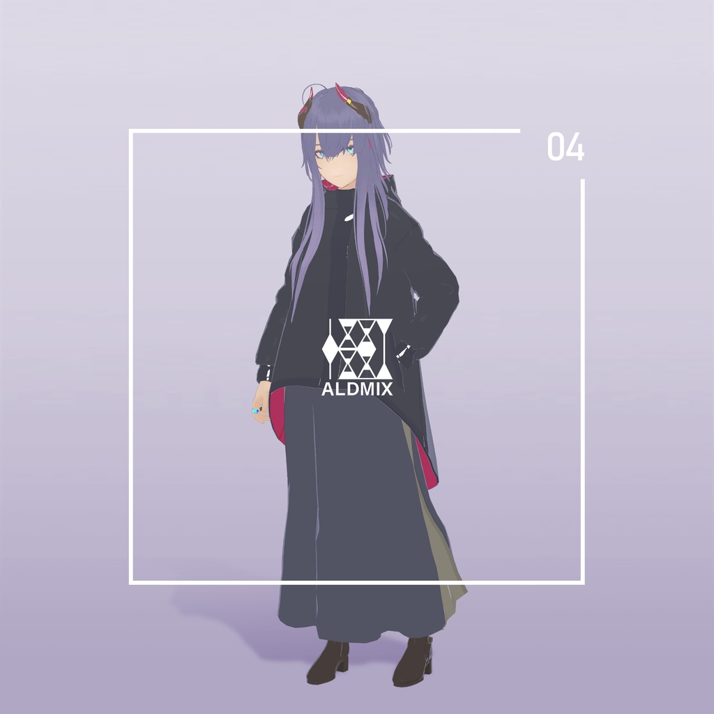 【VRC対応3D服飾モデル】ALDMIX kei's Outfit ver4.02