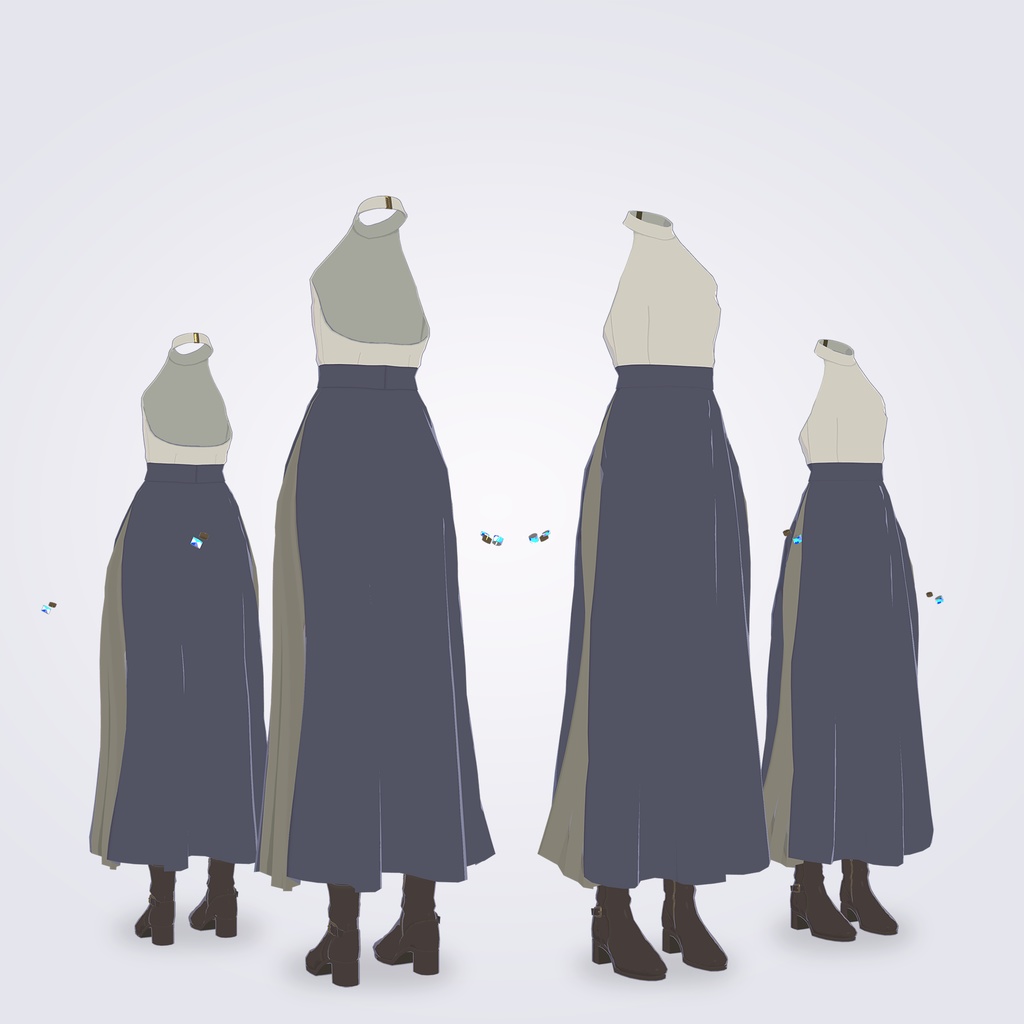 【VRC対応3D服飾モデル】ALDMIX kei's Outfit ver4.02