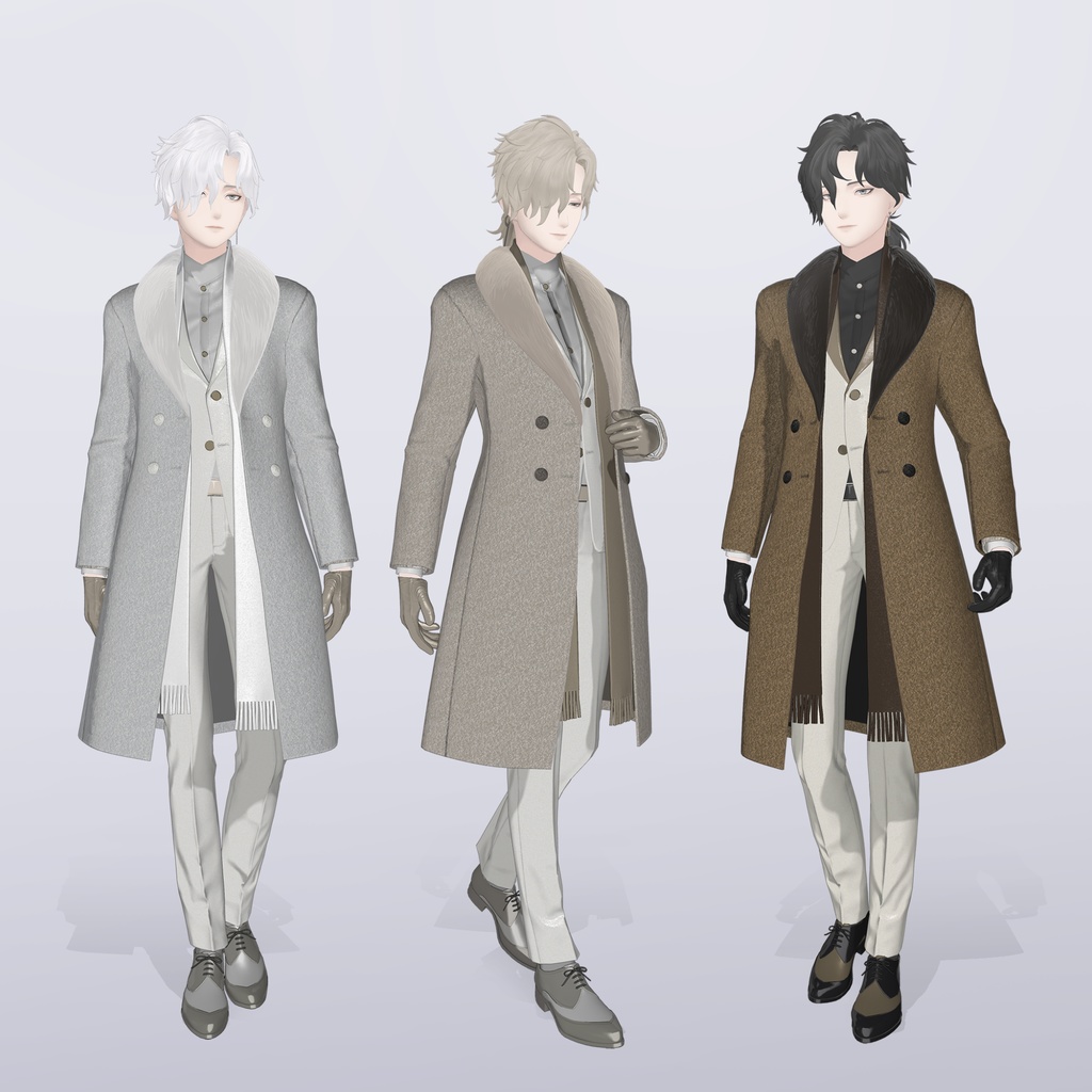 【VRC対応3D服飾モデル】FUYUMIDORI Classic Coat ver4.02