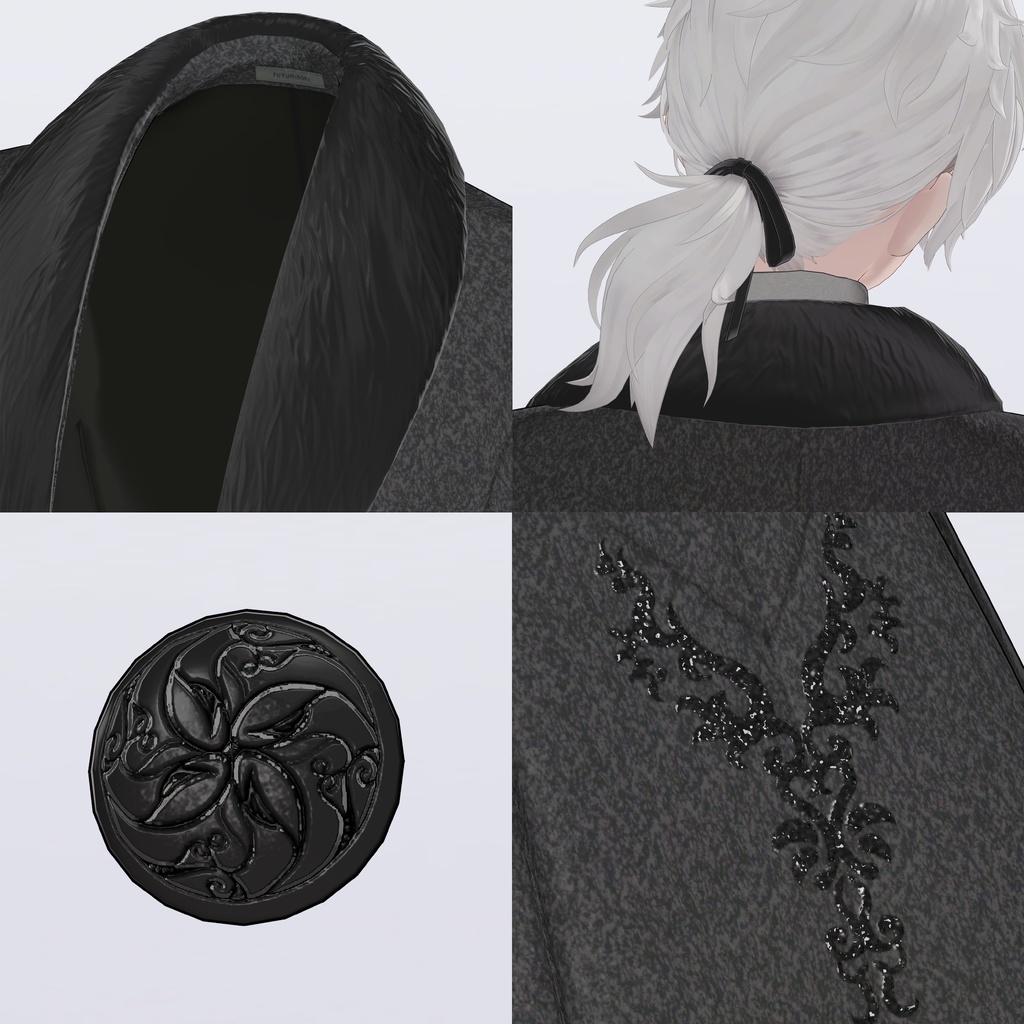 【VRC対応3D服飾モデル】FUYUMIDORI Classic Coat ver4.02