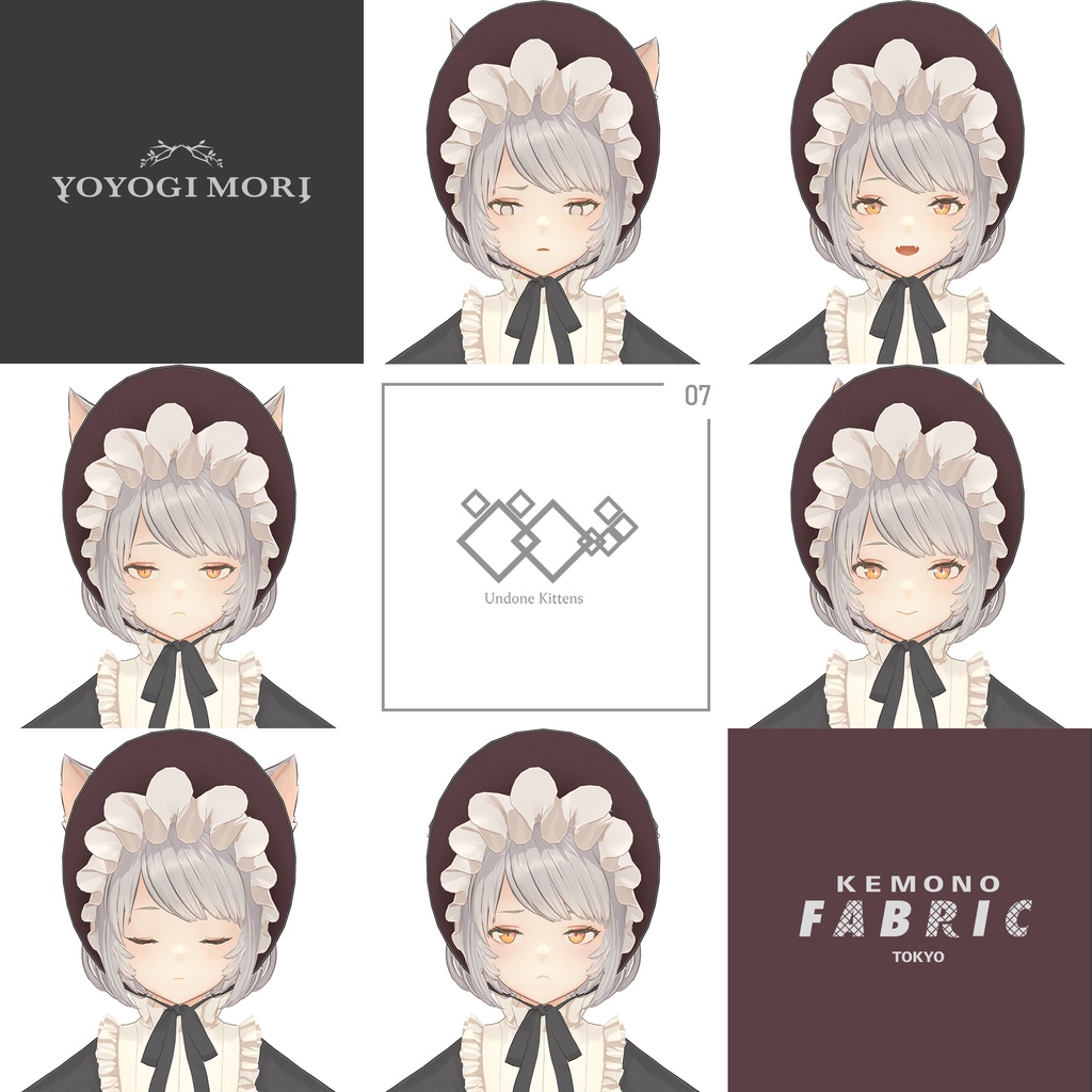【VRC / VRM 対応3Dモデル】Undone Kittens ver4.05