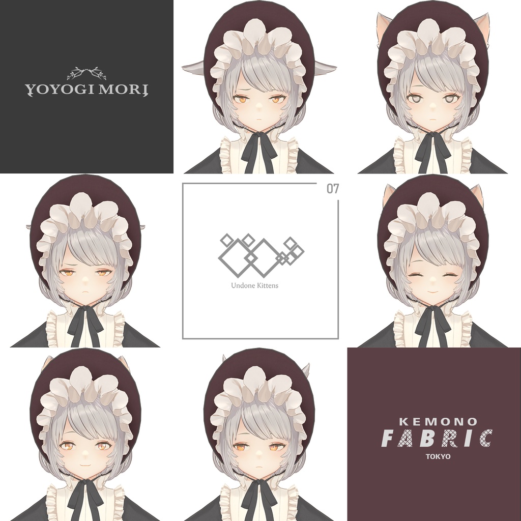 【VRC / VRM 対応3Dモデル】Undone Kittens ver4.05